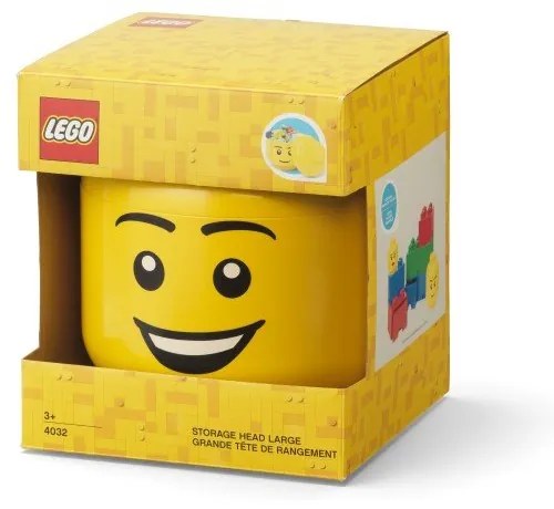 Cutie de depozitare pentru copii din plastic Head – LEGO®