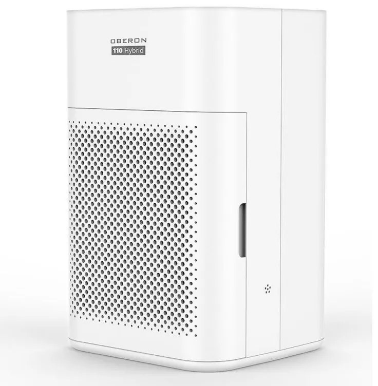 Purificator de aer si umidificator 2in1 Oberon 110 HYBRID, 21W, Pana la 15 m², 110 m³/h, Wi-Fi, 3 viteze, Filtru de carbon, Mod de noapte, Timer, Alb