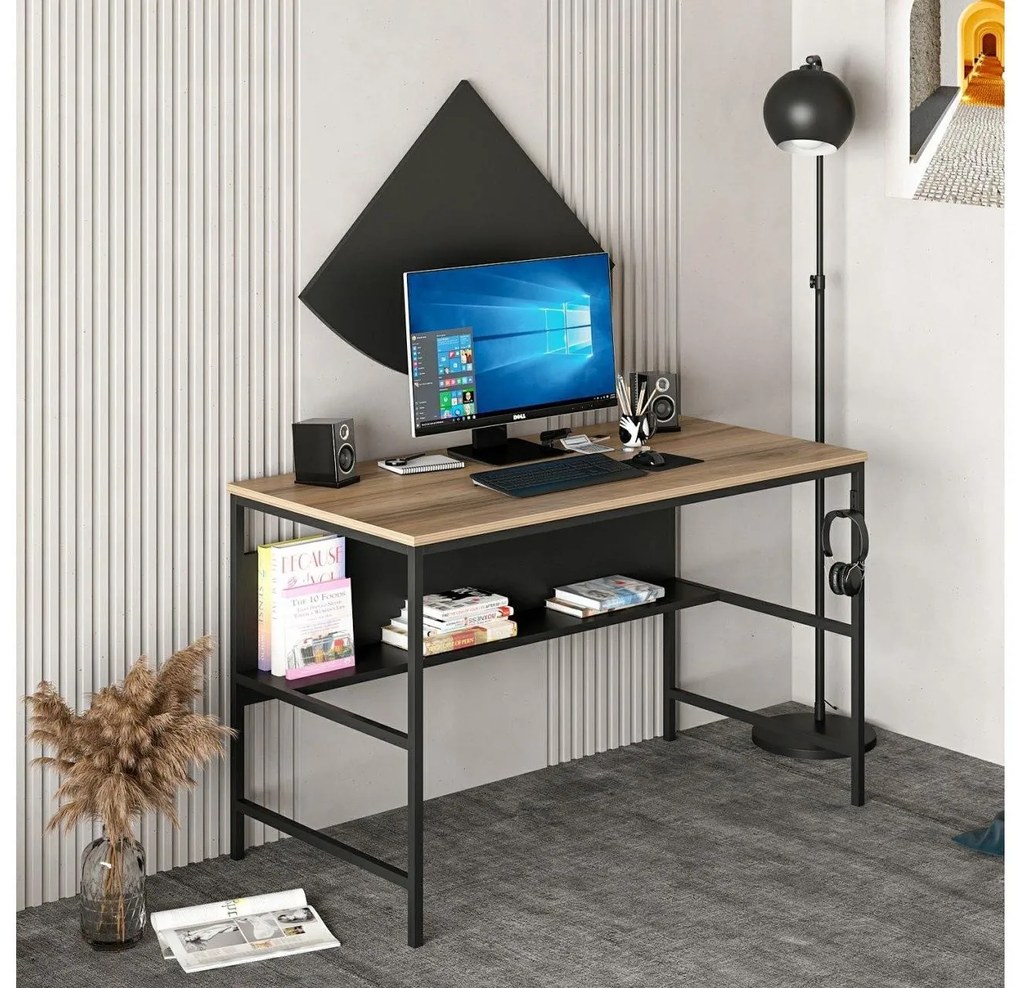 Masă PC Grana (Auriu + Negru). 1088791