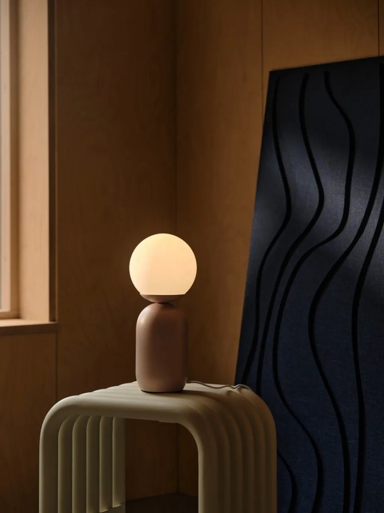 Veioza, lampa de masa design modern Notti roz