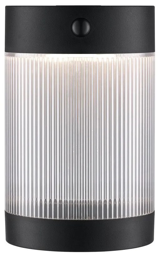 Aplica solara cu senzor de miscare, protectie IP44, Coupar negru