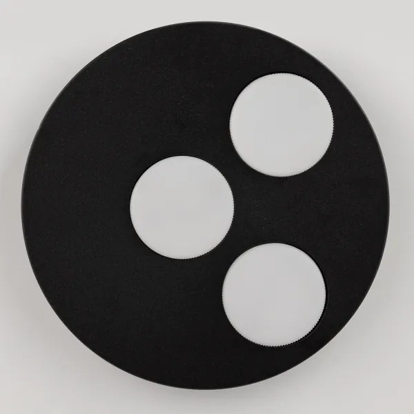 Plafonieră BROS 3xGX53/12W/230V negru