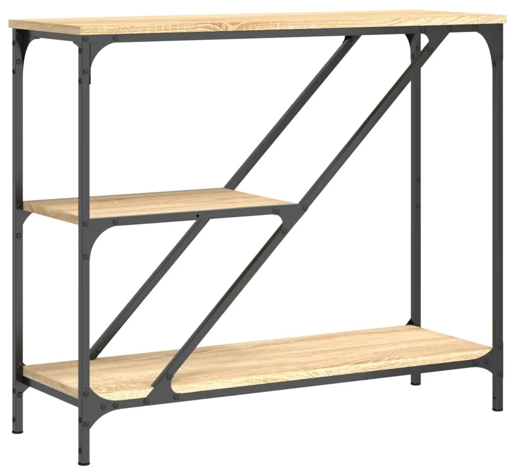 vidaXL Măsuță consolă, stejar sonoma, 88,5x30x75 cm, lemn prelucrat