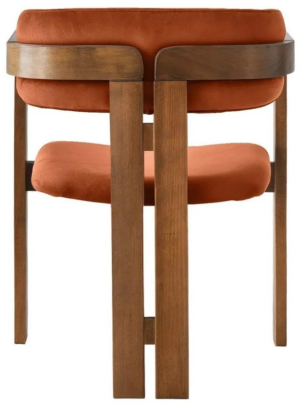 Scaun de sufragerie CO Tile Red and Walnut