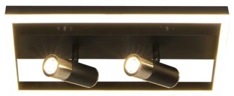 Plafonieră LED dimabilă LED/50W/230V 3000-6500K negru + telecomandă
