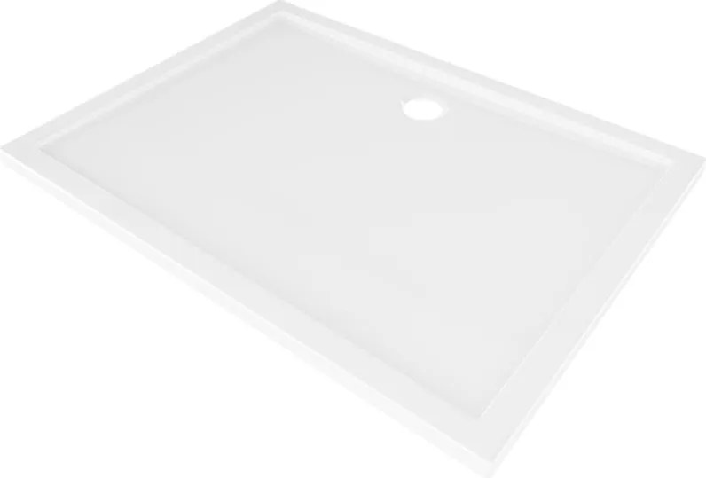 Mexen Flow cadă de duș dreptunghiulară slim 90 x 85 cm, alb lucios - 46R108590