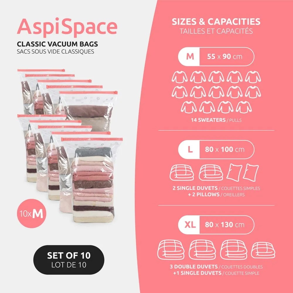 Saci de vidat 10 buc. Space M – Compactor