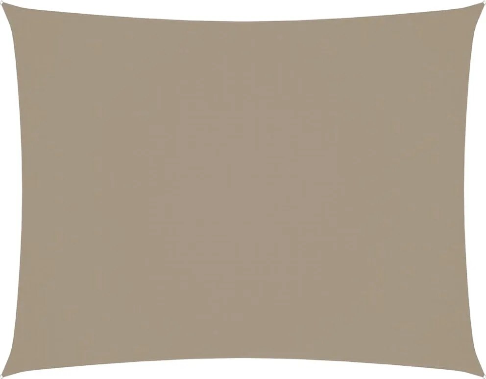 vidaXL Pânză parasolar gri taupe 3,5x5m țesătură oxford dreptunghiular