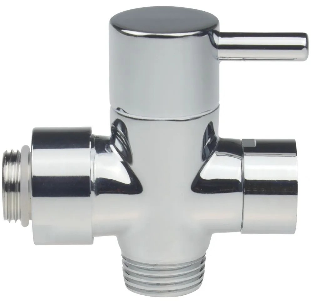 Comutator de dus cu 2 functii pentru coloane de dus Deante crom lucios