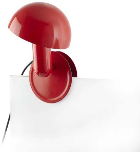 Lampă de masă cu clemă FARO 56103 2 în 1 BELA 1xE27/15W/230V roșu