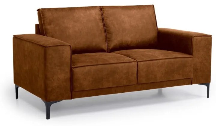 Canapea maro coniac cu tapițerie din imitație de piele 164 cm Copenhagen – Scandic