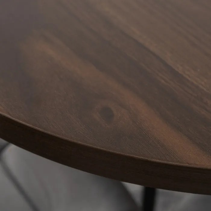 JAKS Masa rotundă extensibilă 80 - 160 cm nuc Dorian