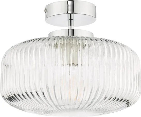 Där Lighting RIV5208 -Plafonieră aplicată pentru baie RIVA 1xE27/60W/230V IP44 crom
