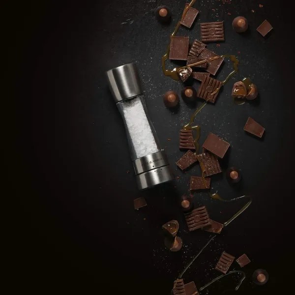 Cole&Mason DERWENT set 2 râșnițe sare și piper, 19 cm, crom lucios