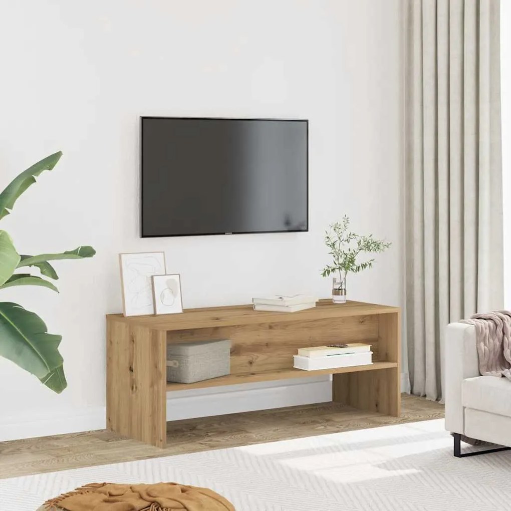 vidaXL Dulap TV, stejar artizanal, 100x40x40 cm, lemn prelucrat