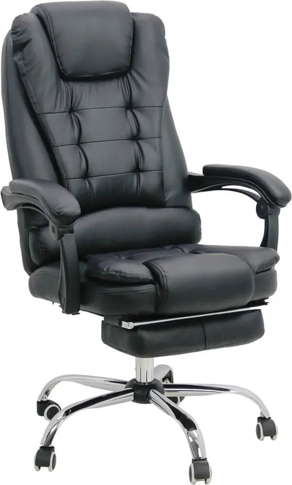 Scaun directorial cu suport de picioareOFF 418 negru