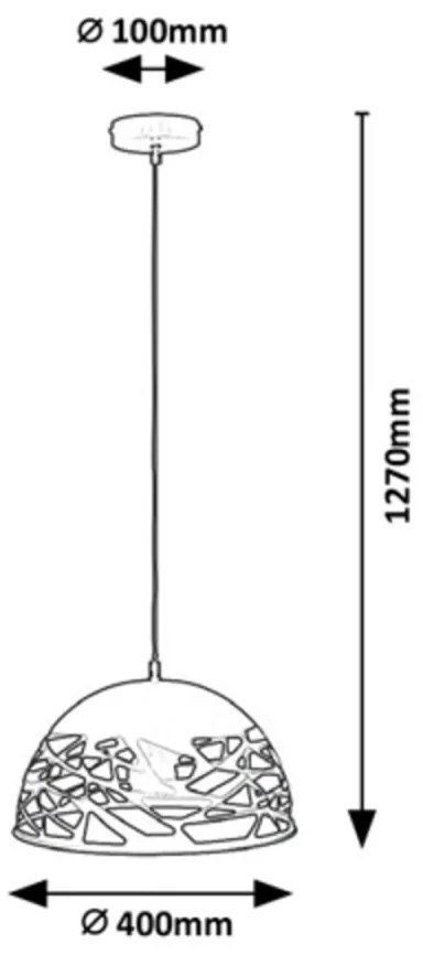 Pendul design industrial Norena alb 5085 RX