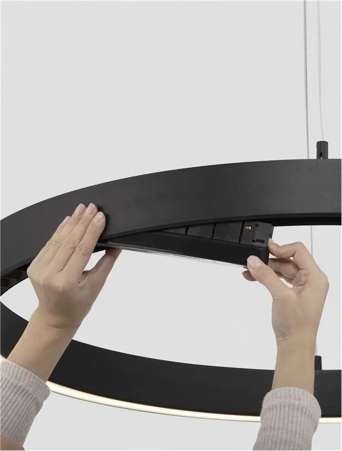 Sistem circular sina magnetica cu iluminat in partea superioara Breda 90cm