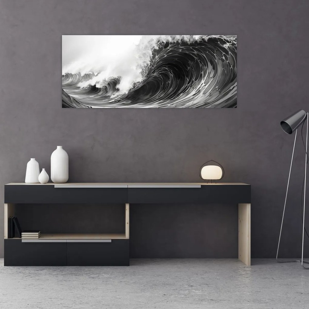 Tablou - Pictura valurilor (120x50 cm)