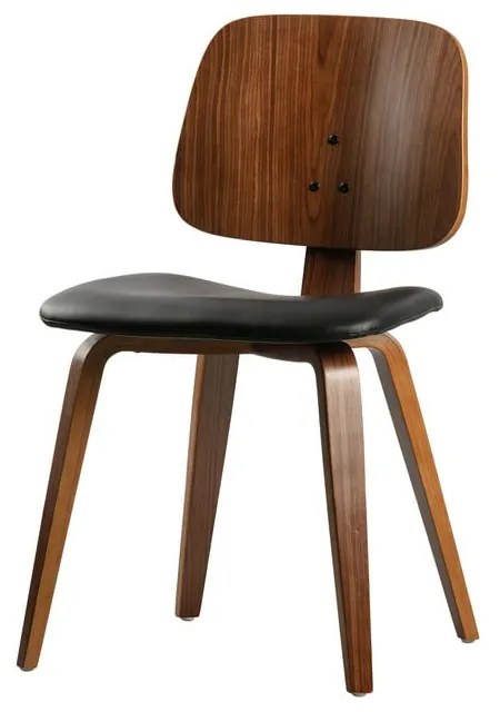 Scaun de dining negru-natural Classic – vtwonen