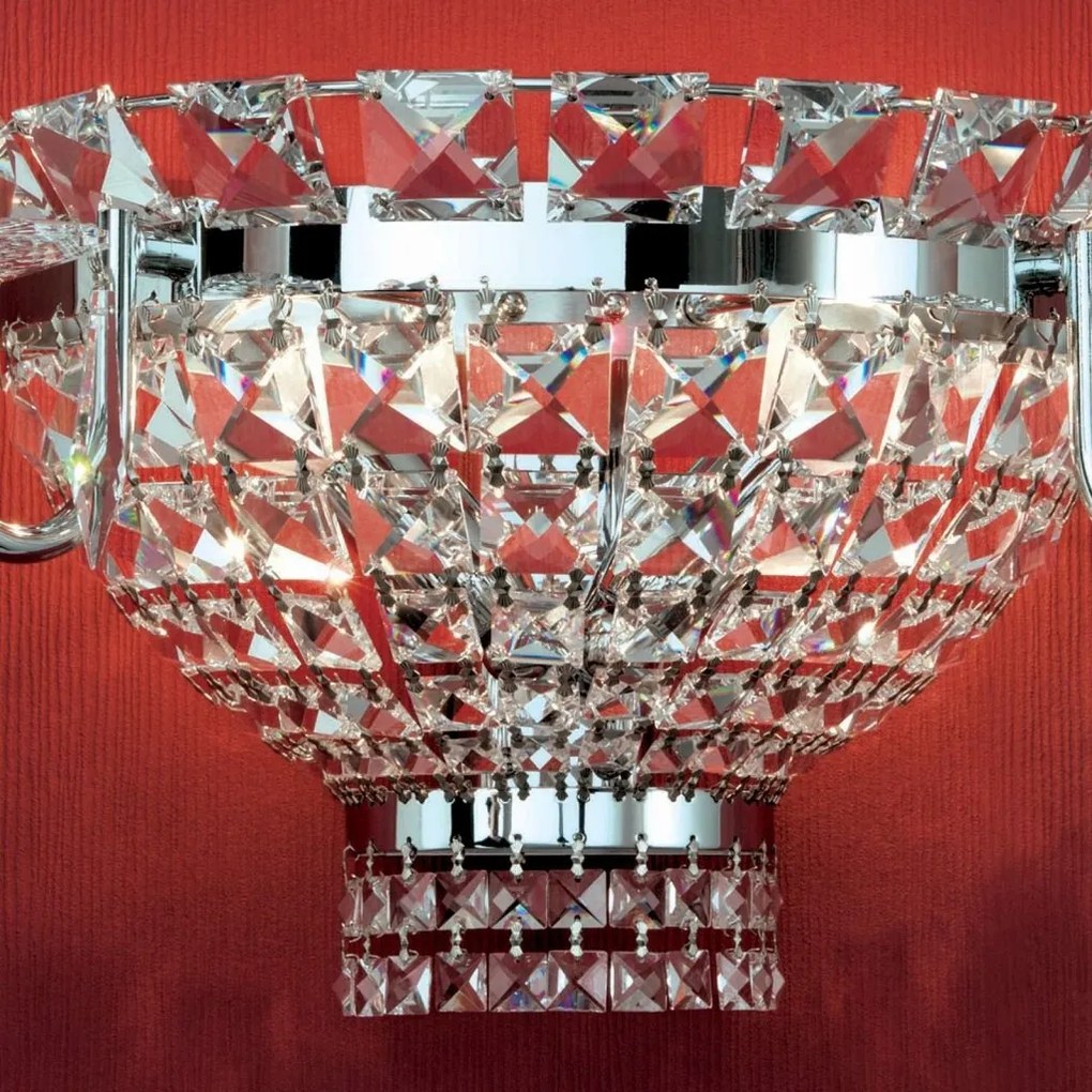 Aplica de perete cristal Swarovski AMBASSADOR crom