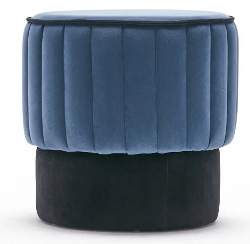 Taburet Rose Pouf albastru