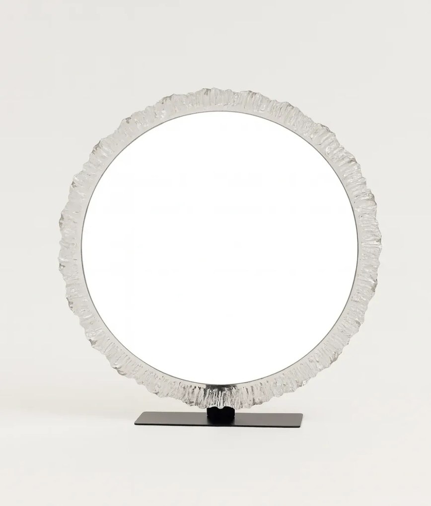 RESIGILAT- Set EMILY, Masă de toaletă pentru machiaj cu oglindă iluminată LED, în trei culori, intensitate reglabilă, control touch, comoda, taburet, 80 cm, Alb