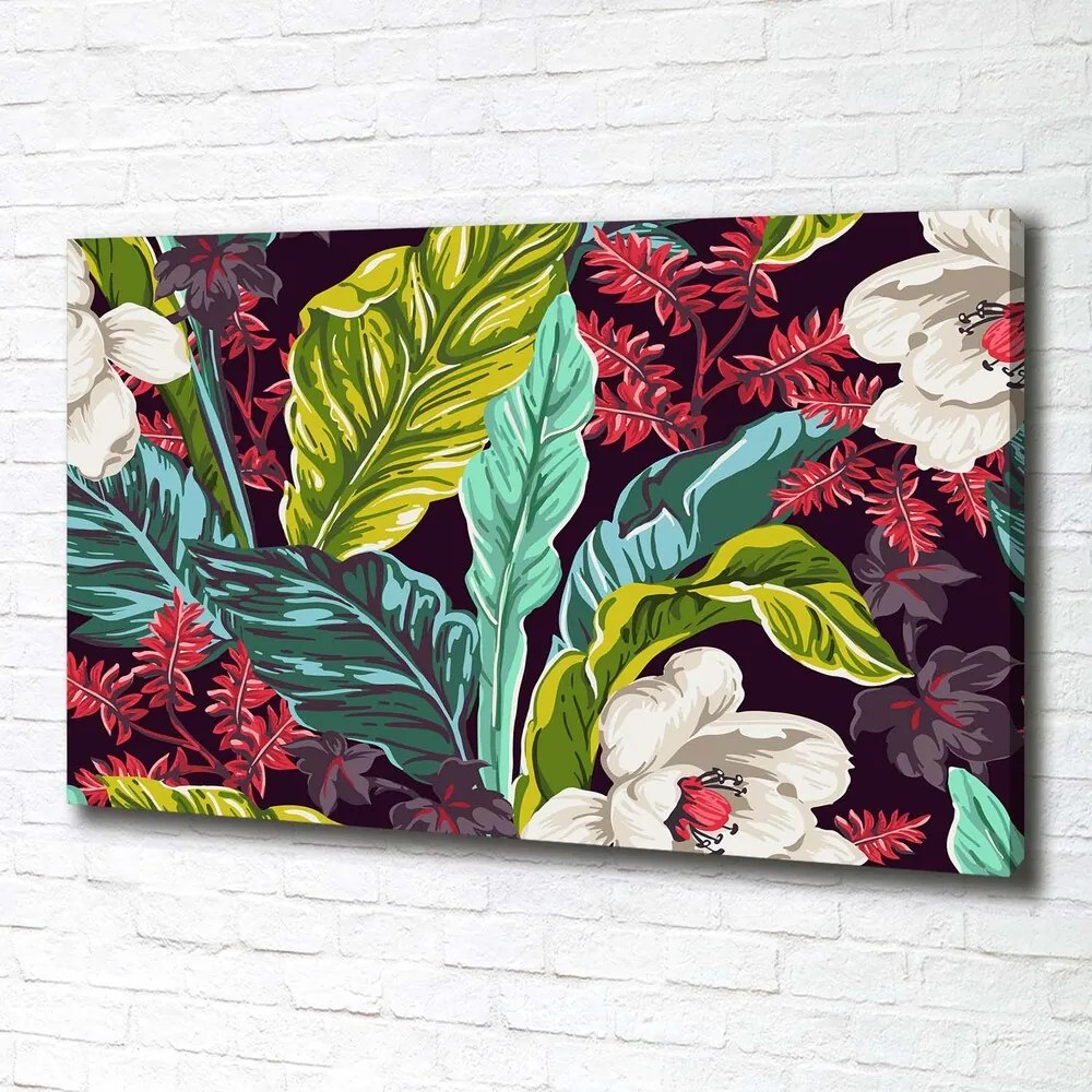 Tablou pe pânză canvas Flori tropicale
