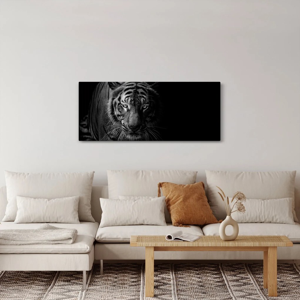 Tablou - Tigru sălbatic (120x50 cm)