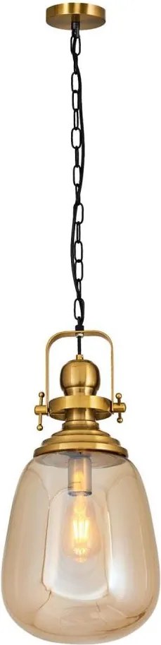 Candelabru pe lanț BOTTLE 1xE27/40W/230V, auriu