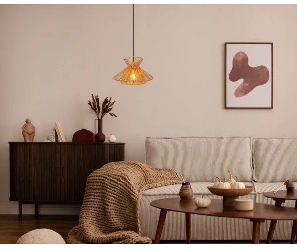 Lustră pe cablu Lucide 10420/32/72 TASMAN 1xE27/60W/230V bej