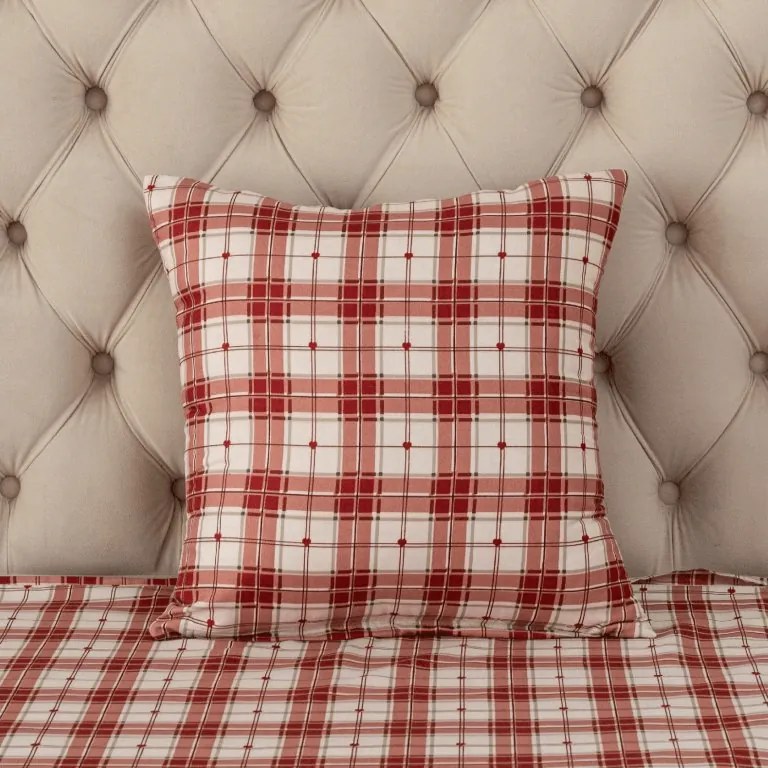 Husa pentru perna din microfibra TARTAN HEART 45x45 cm, colorat