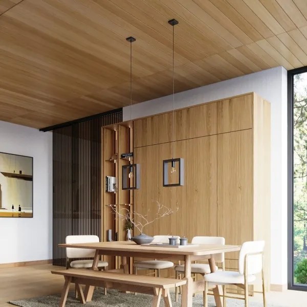 Lustră pe cablu Sollux SL.1311 ARIES 1xE27/15W/230V wenge