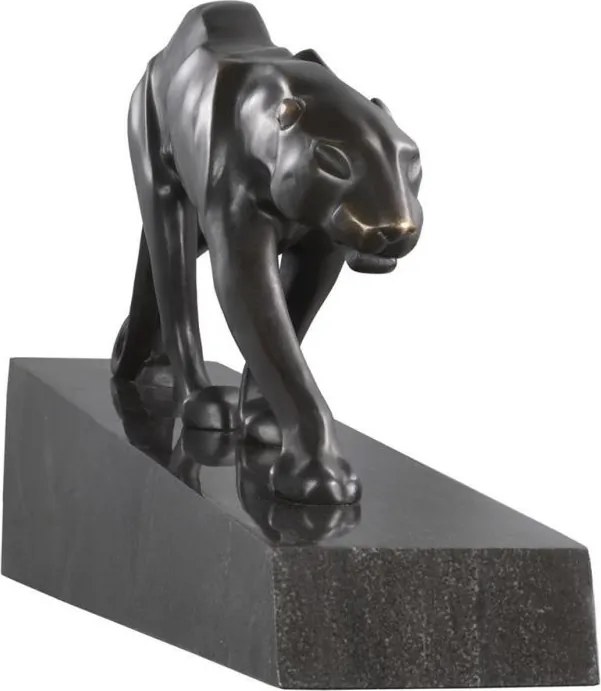 Statueta/ Obiect decorativ din marmura si bronz Pantherae 112461 HZ