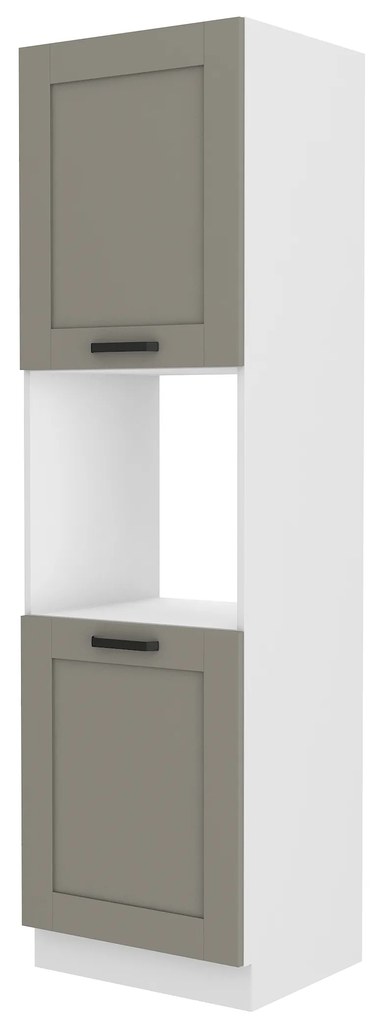 Dulap de bucătărie pentru alimente Lucid 60 DP 210 2F (claygrey + alb). 1045464
