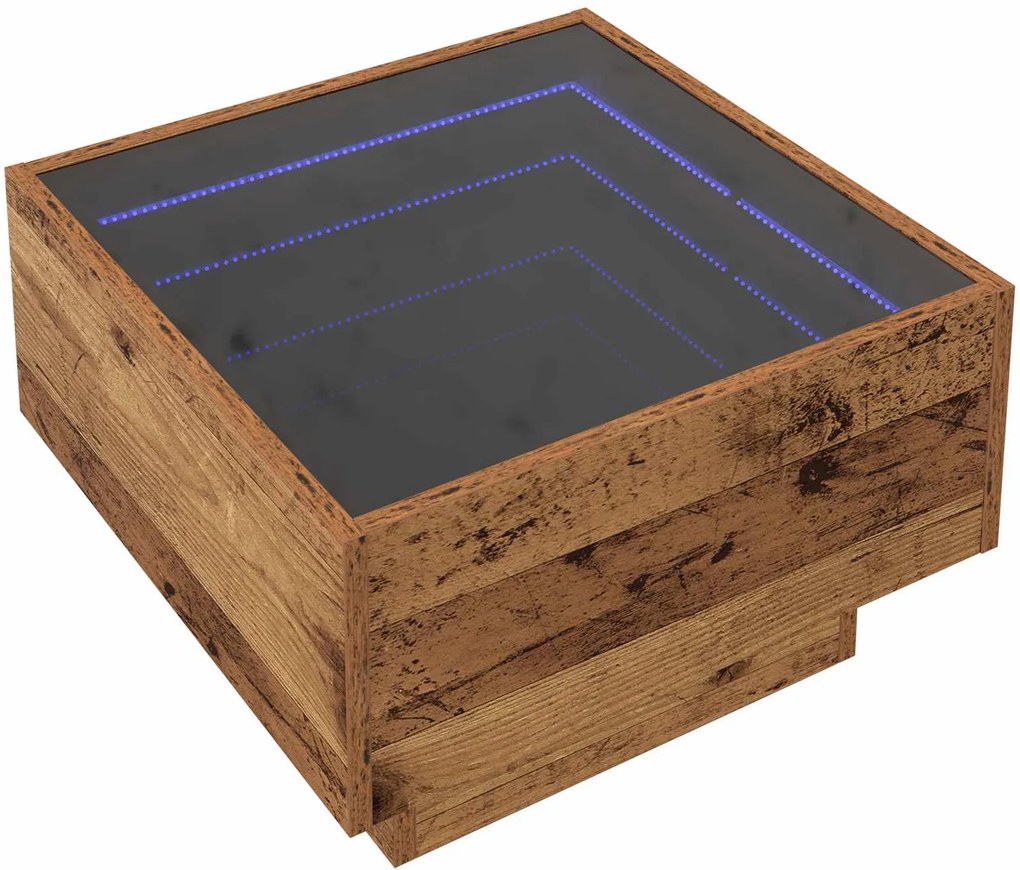 vidaXL Masă de cafea Lemn vechi 50 x 50 x 30 cm Lemn compozit