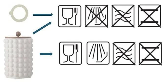 Recipient din gresie pentru biscuiți Madge – Bloomingville