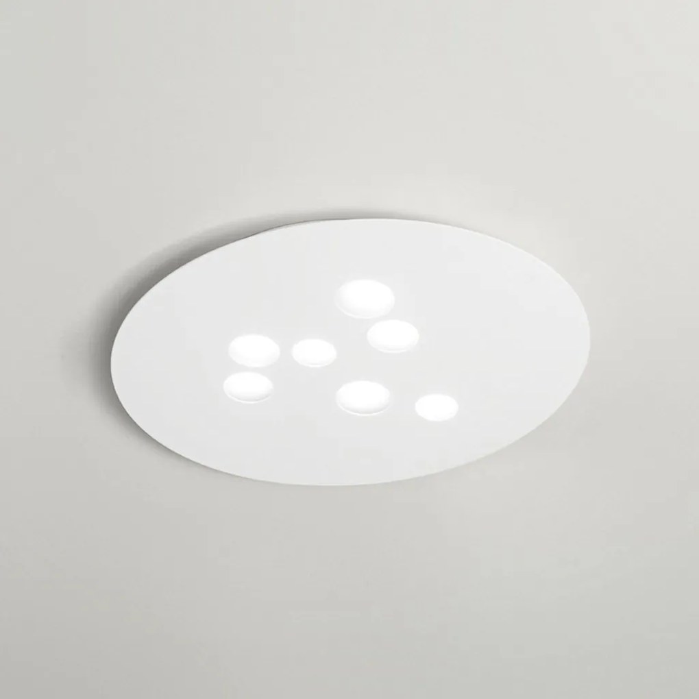 Plafoniera moderna Luna 60x72,5cm, alb sau gri