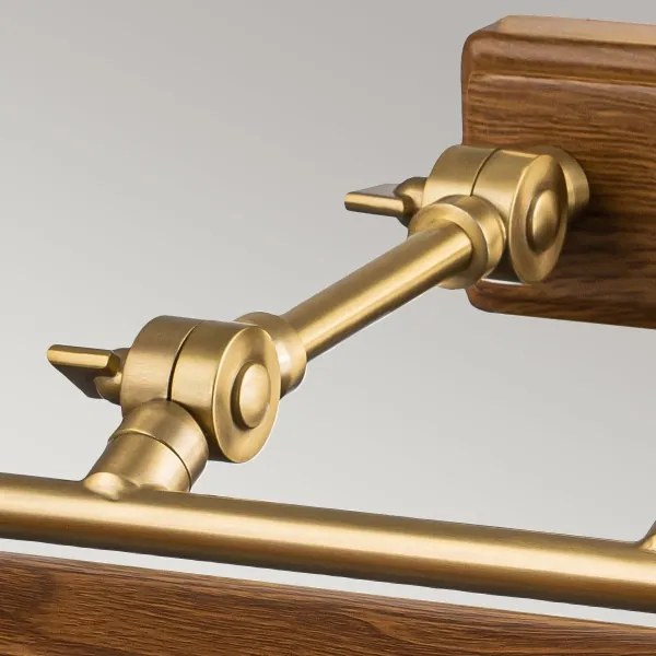 Aplică pentru tablouri Elstead WINCHFIELD-PLL-AB-OAK WINCHFIELD 4xE14/40W/230V stejar