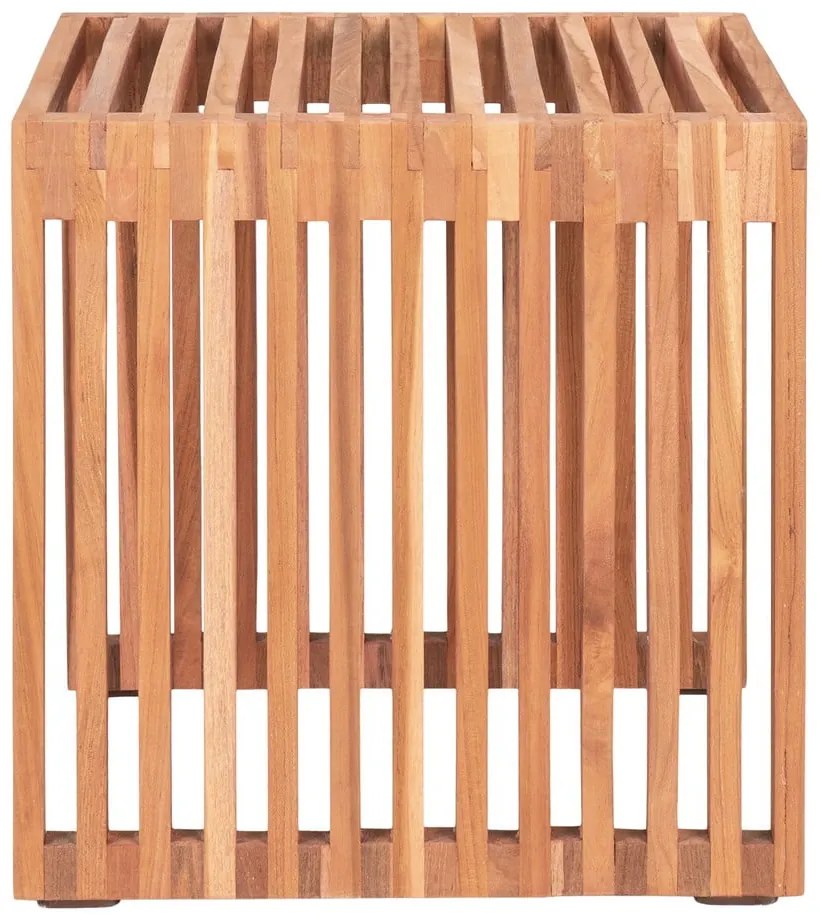 Măsuță auxiliară lemn masiv de tec 40x40 cm Pego – House Nordic