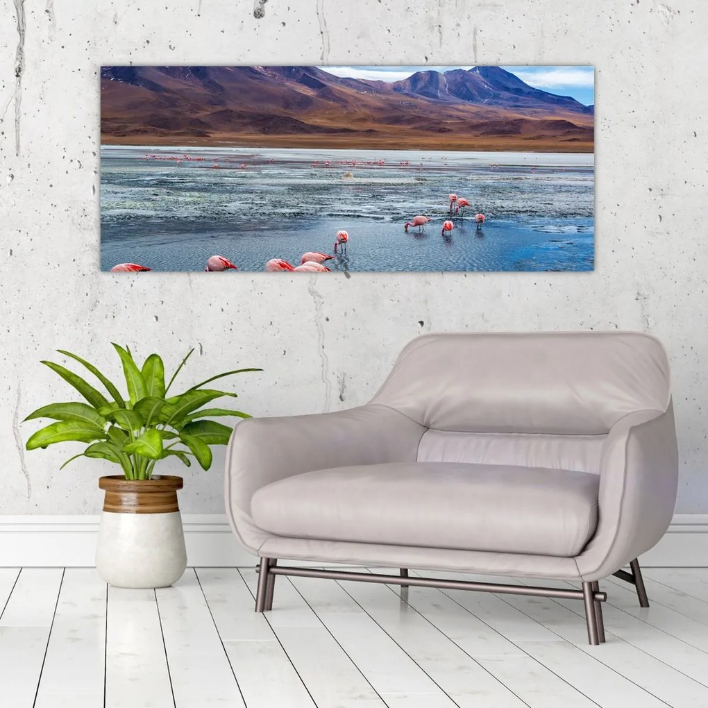 Tablou - Flamingo (120x50 cm)