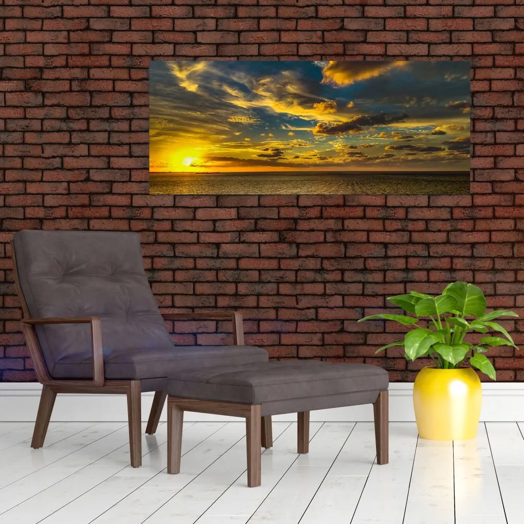Apus de soare la mare (120x50 cm)