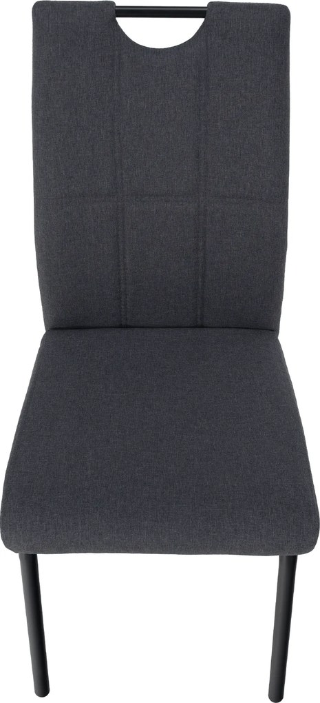 Scaun de sufragerie, gri/metal, JONKA