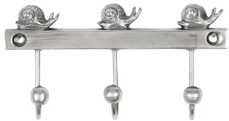 Cuier de perete decorativ, din alama, L10 cm, Fleurlys
