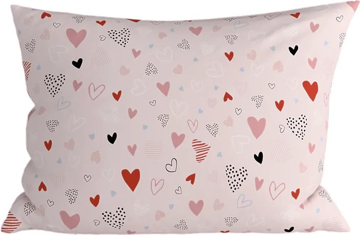 Fata de perna din bumbac LOVITA 40x60 cm, roz