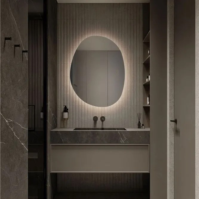 Oglinda cu iluminat LED pentru baie IP44 LORIN 50x65cm