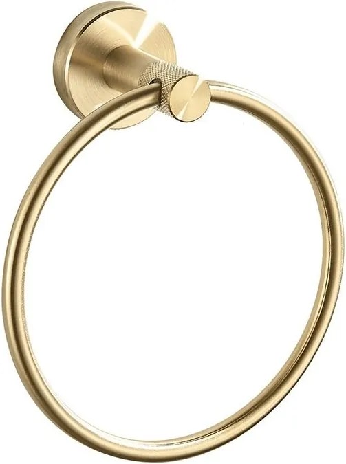 Cuier de baie Ring 6610 Modern Brush Gold