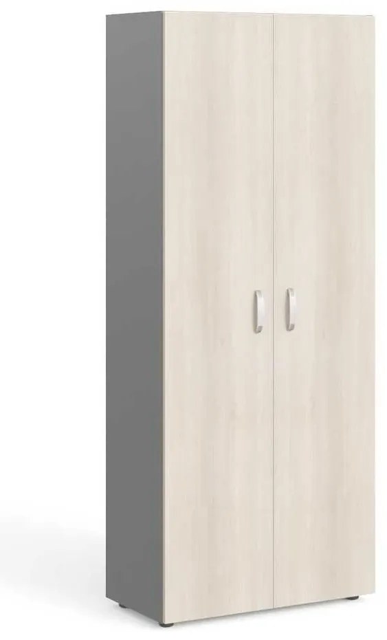 Dulap de haine înalt Manager 79,9 x 42,2 x 196,5 cm, salcâm deschis / gri
