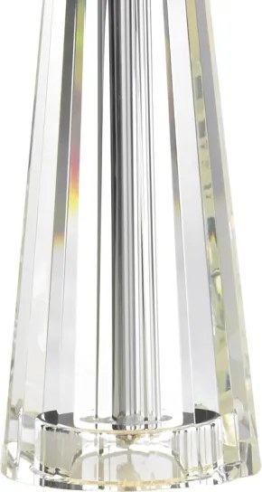 Där Lighting CYP4208 - Lampă de masă CYPRUS 1xE27/60W/230V crem/transparent