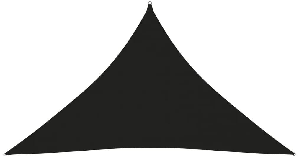 Parasolar, negru, 4x4x5,8 m, tesatura oxford, triunghiular Negru, 4 x 4 x 5.8 m